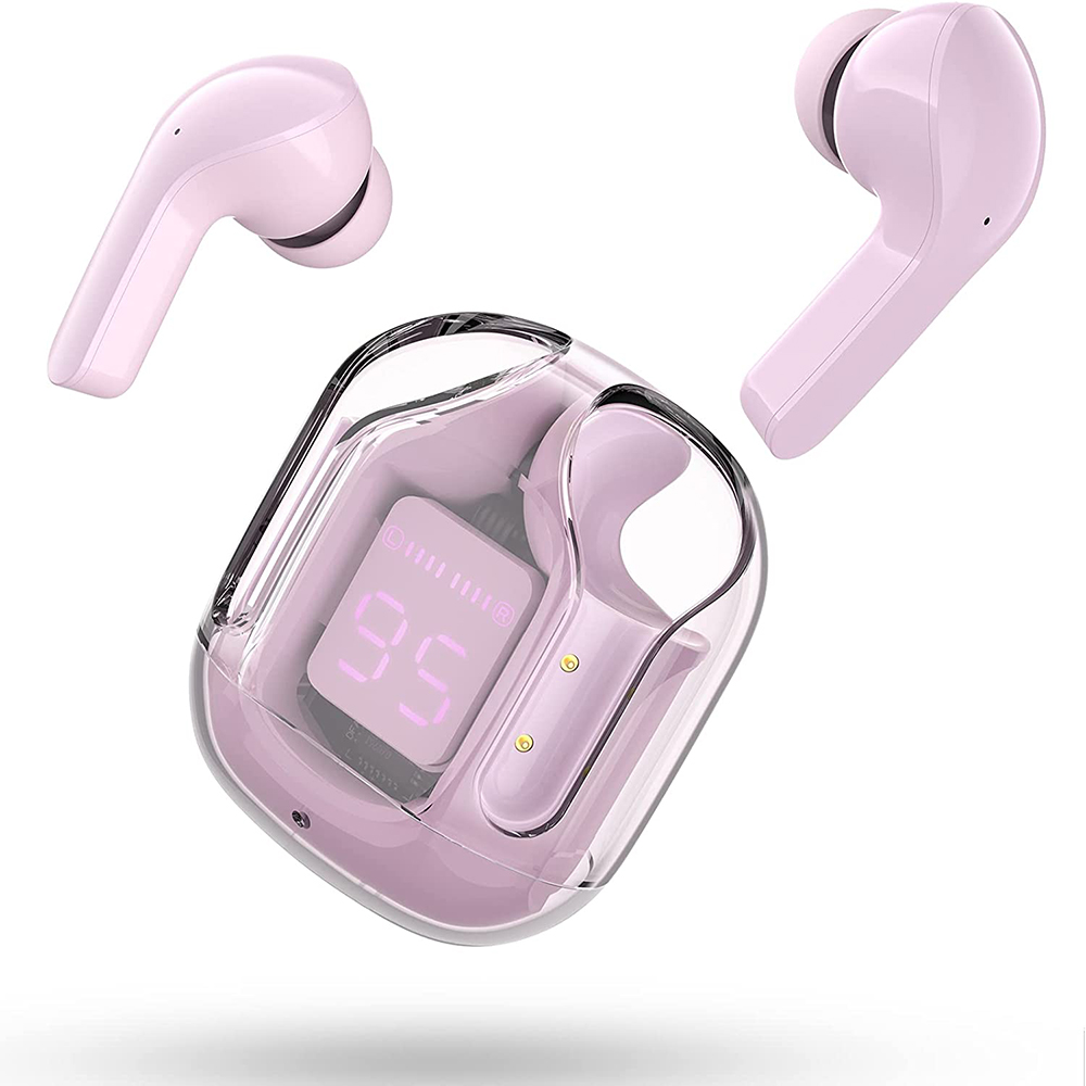 Air 31 Tws Original With Big Packing Transparent Earbuds Bluetooth 5.3v Pink