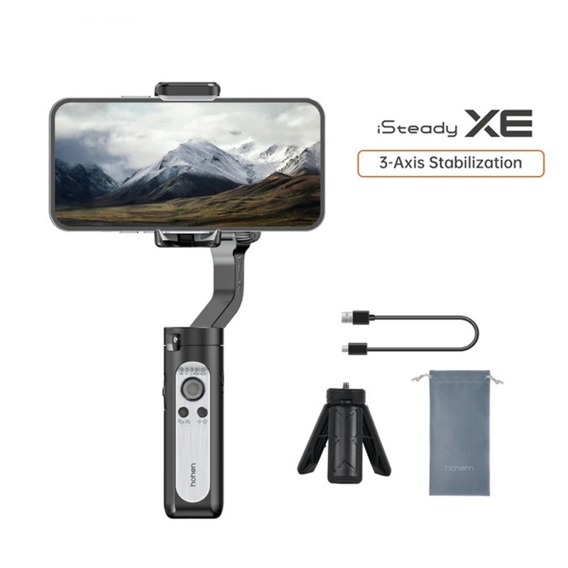 I Steady Xe 3 Axis Handheld Gimbal Stabilizer for Smartphones-Black