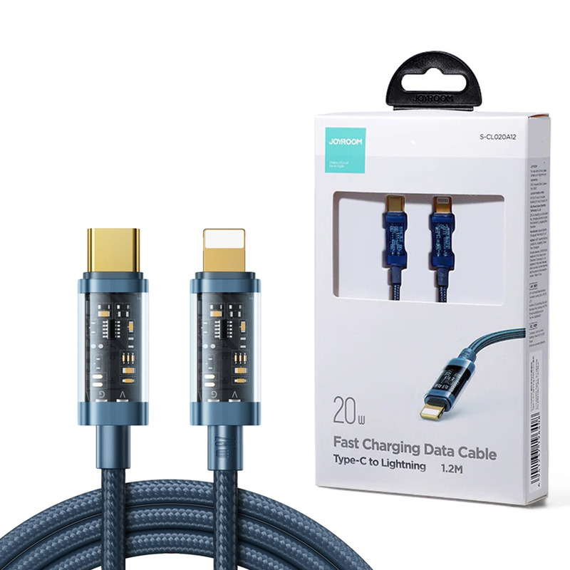 Joyroom S-Cc100a12 Type-C To Type-C 100w Data Cable 1.2m Blue